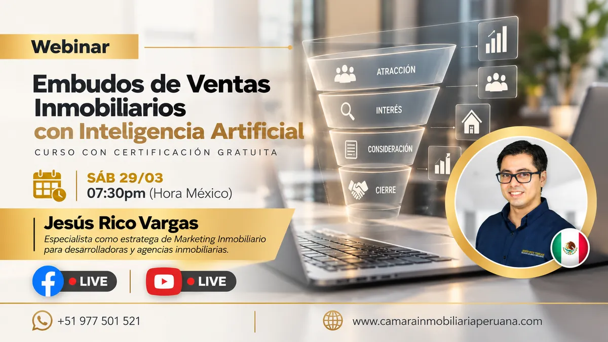 Webinar: Embudos de Ventas Inmobiliarios con Inteligencia Artificial